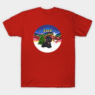 "Christmas Joy" with a Scoftish Terrier T-Shirt